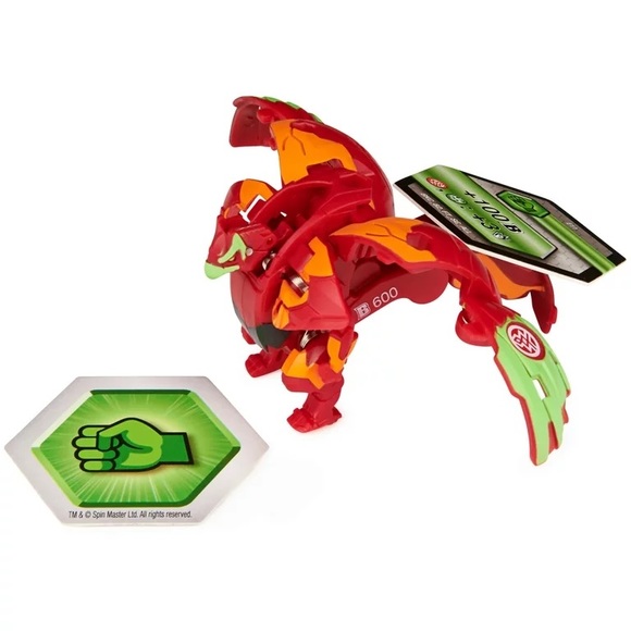 🆕 Bakugan Ultra Falcron 3” Geogan Rising Collectible Action Figure/Trading Card - Picture 3 of 7